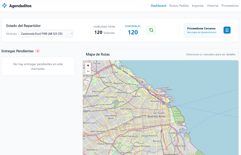 Agendaditos Dashboard