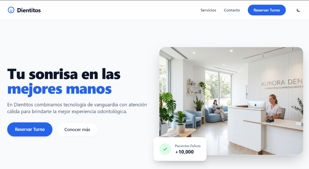 Dientitos Landing Page